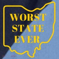 Ohio Worst State Raglan Baseball Sleeve Shirt thumb 2