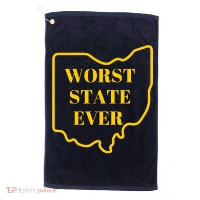 Ohio Worst State Golf Towel