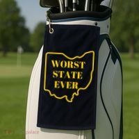 Ohio Worst State Golf Towel thumb 2