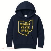 Ohio Worst State Kids Hoodie thumb 0