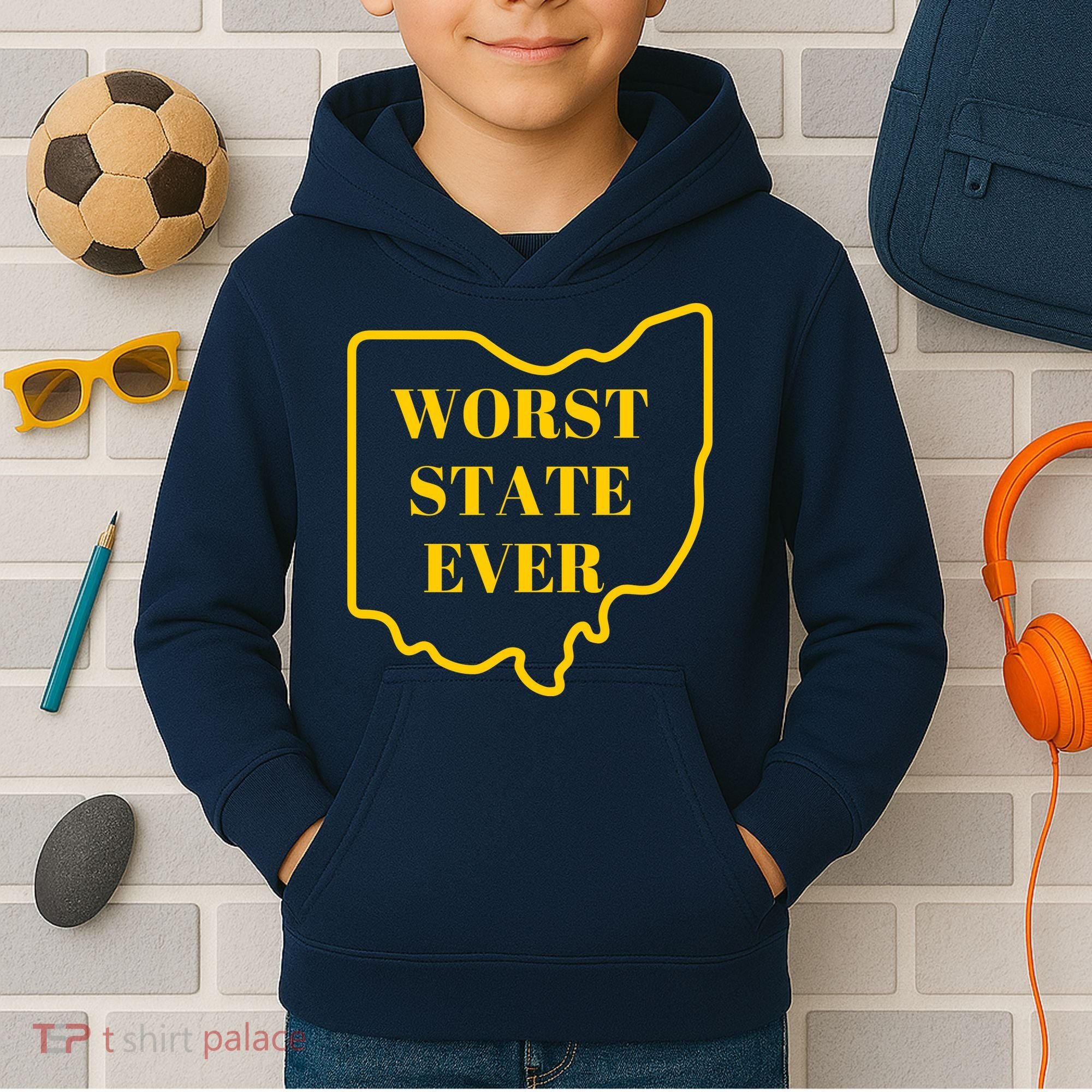 Ohio Worst State Kids Hoodie