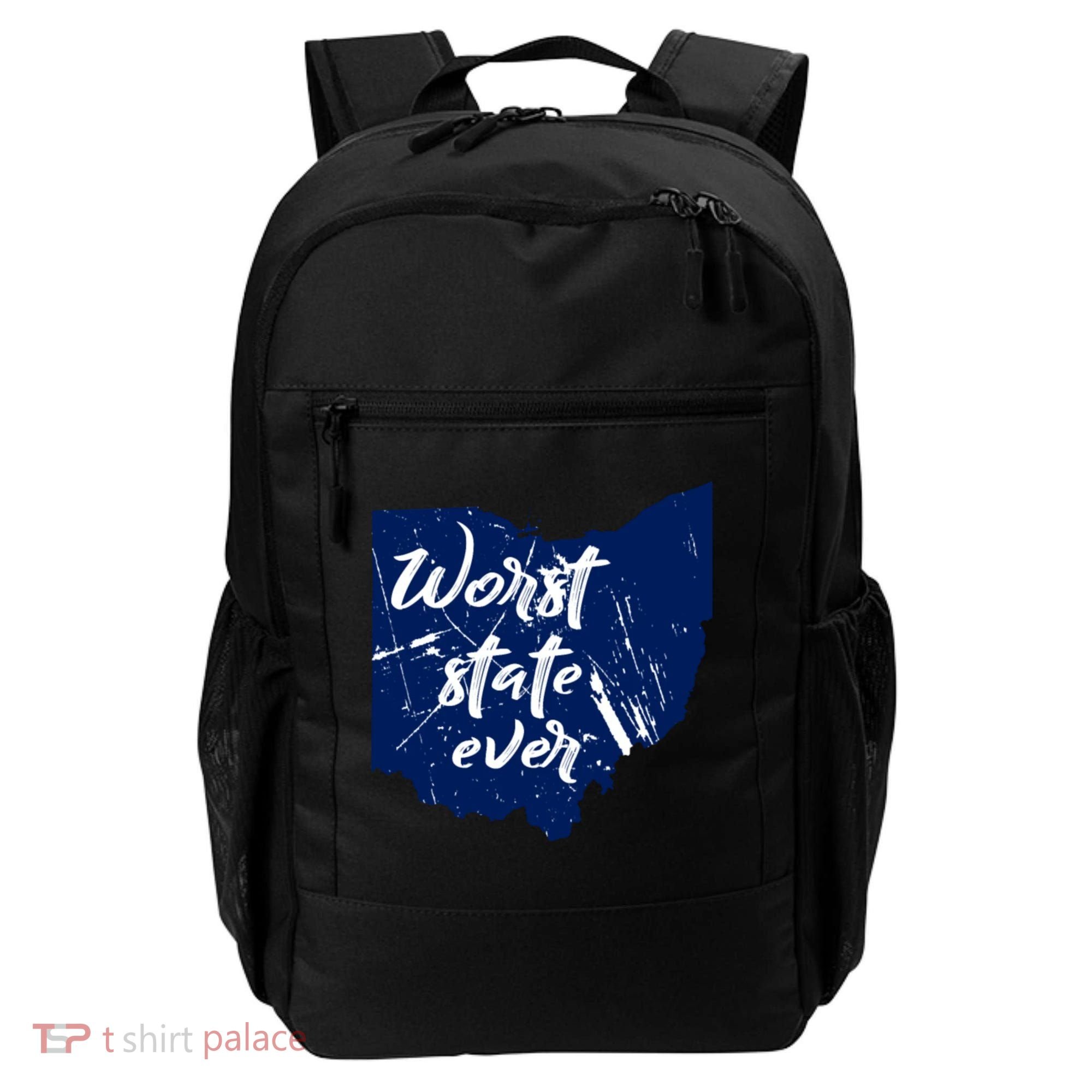 Ohio Worst State Ever Distressed Backpack