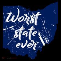 Ohio Worst State Ever Distressed Backpack thumb 2