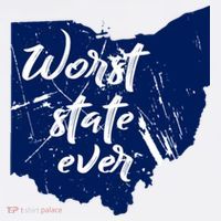 Ohio Worst State Ever Distressed Doggie Tank thumb 4
