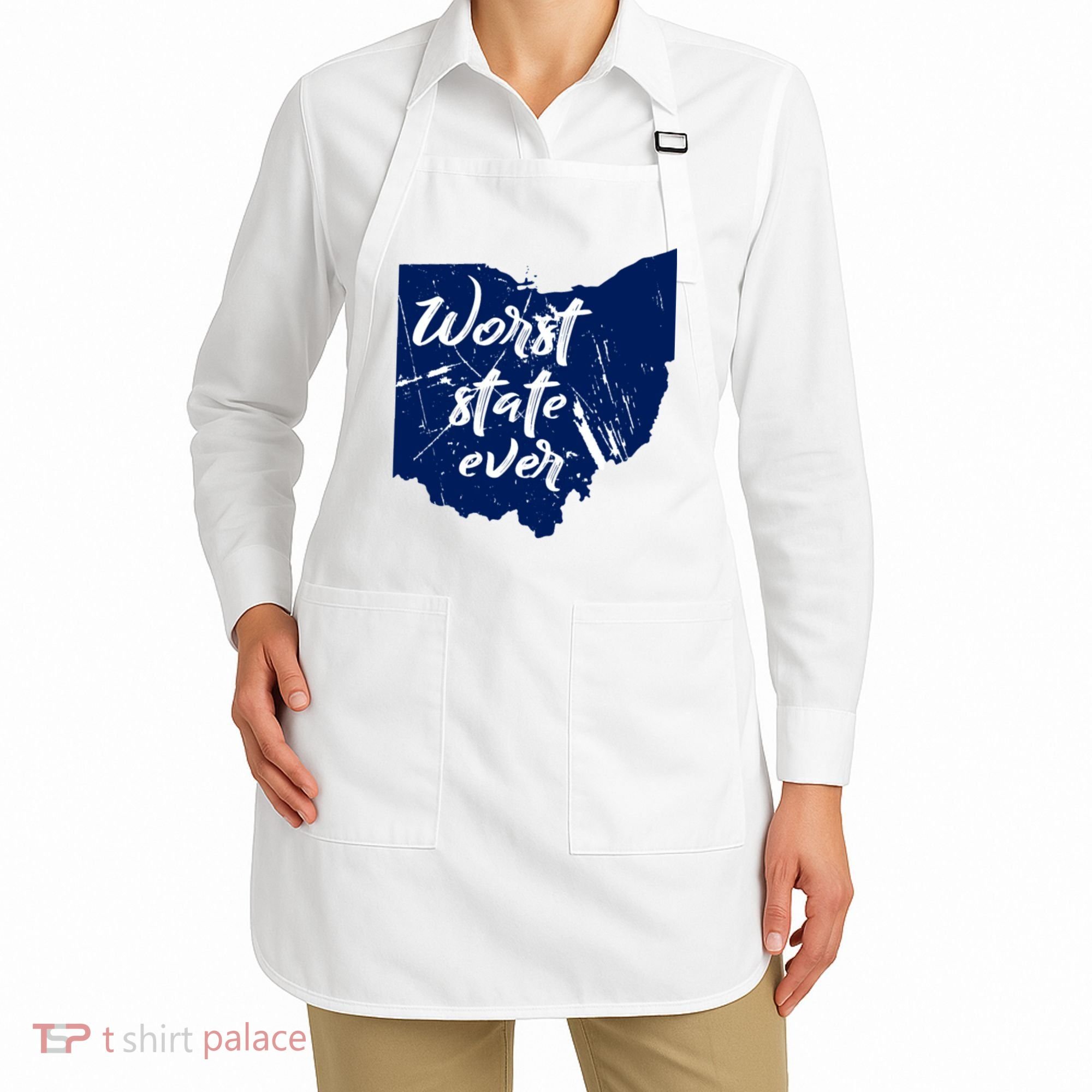 Ohio Worst State Ever Distressed Apron