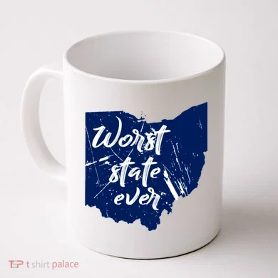 Ohio Worst State Ever Distressed Coffee Mug
