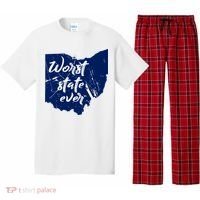 Ohio Worst State Ever Distressed Pajama Set thumb 0