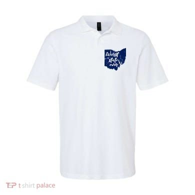 Ohio Worst State Ever Distressed Polo