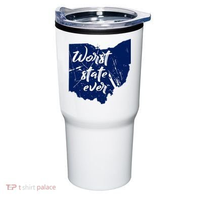 Ohio Worst State Ever Distressed Tumbler