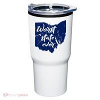 Ohio Worst State Ever Distressed Tumbler thumb 0