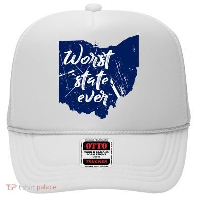 Ohio Worst State Ever Distressed Hat
