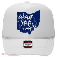 Ohio Worst State Ever Distressed Hat thumb 0