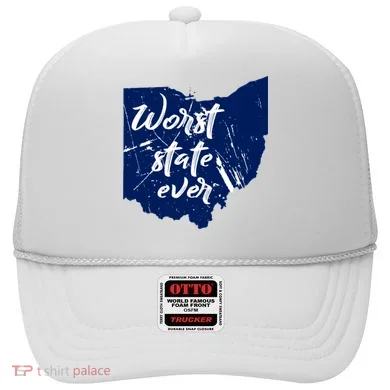 Ohio Worst State Ever Distressed Hat