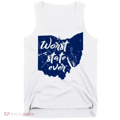 Ohio Worst State Ever Distressed Tank Top