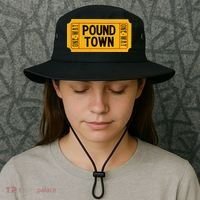 One Way Ticket To Poundtown One Way Ticket To Pound Town Bucket Hat thumb 3