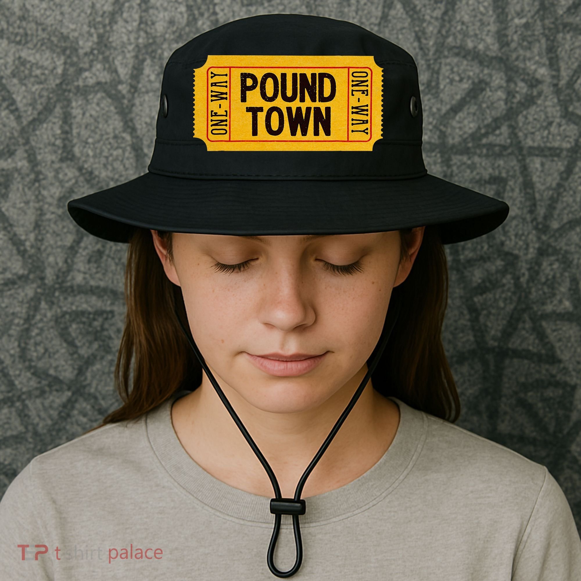 One Way Ticket To Poundtown One Way Ticket To Pound Town Bucket Hat