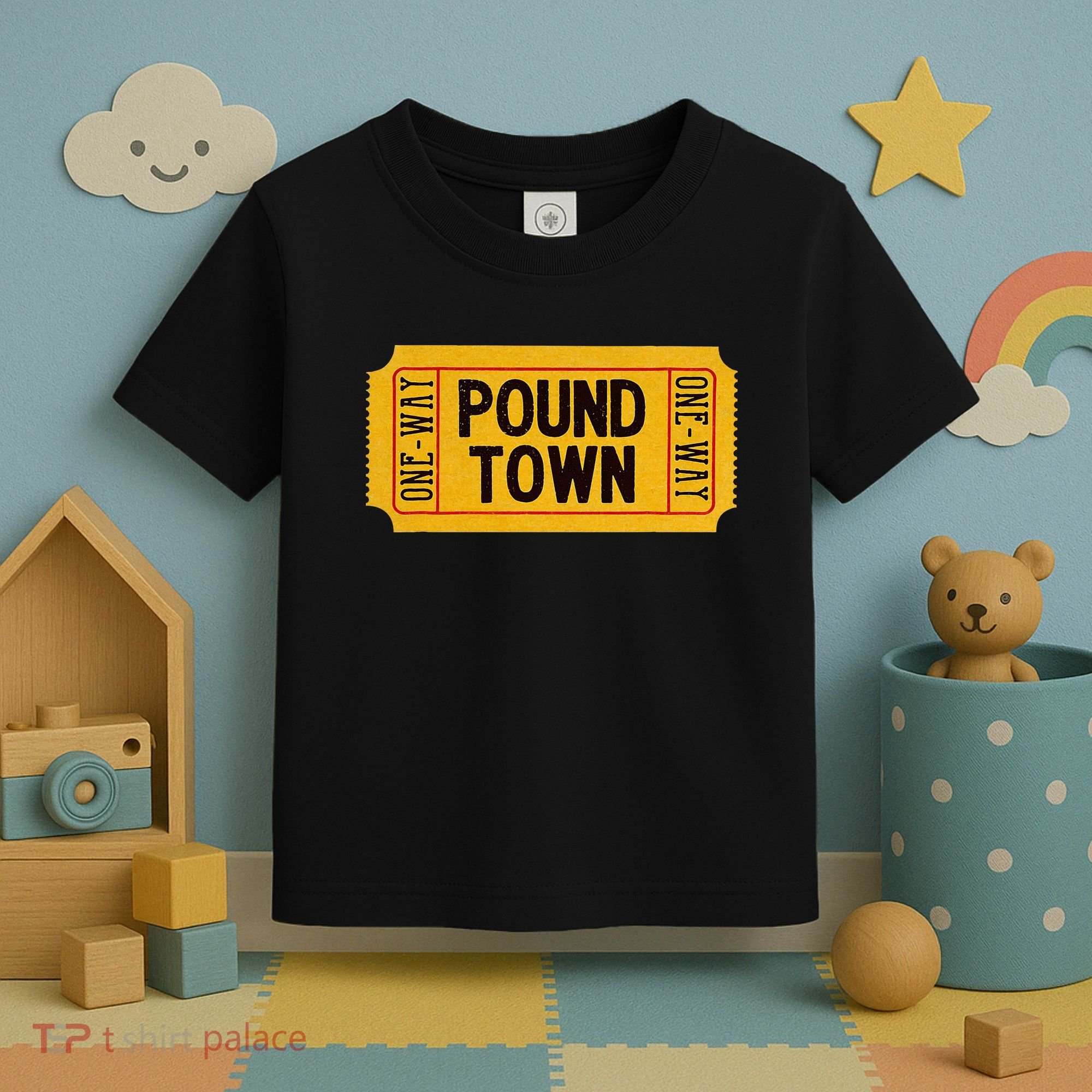 One Way Ticket To Poundtown One Way Ticket To Pound Town Toddler T-Shirt