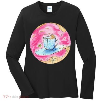Oolong Whimsical Tea Design Women's Long Sleeve Shirt