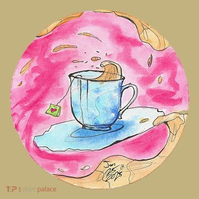 Oolong Whimsical Tea Design Cooling Performance Long Sleeve Crew