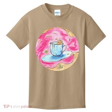Oolong Whimsical Tea Design Kids T-Shirt