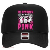 October We Wear Rn Nurse Ghost Halloween Breast Cancer Cool Gift Hat thumb 0