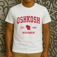 Oshkosh Wisconsin Wi Vintage Sports T-Shirt thumb 3