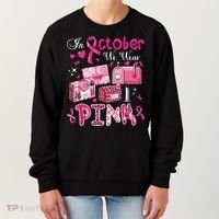 October We Wear Breast Cancer Awareness Postal Worker Women's Sweatshirt thumb 0