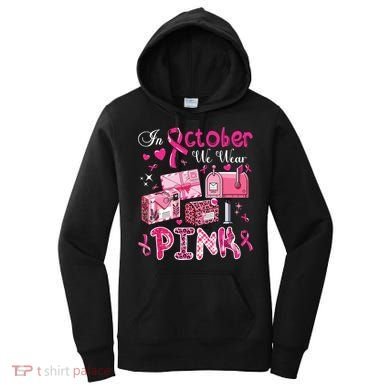 October We Wear Breast Cancer Awareness Postal Worker Women's Hoodie