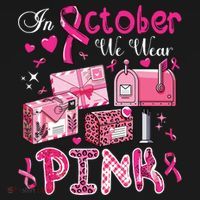 October We Wear Breast Cancer Awareness Postal Worker Baby Bodysuit thumb 2