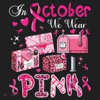 October We Wear Breast Cancer Awareness Postal Worker Hat thumb 2