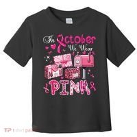 October We Wear Breast Cancer Awareness Postal Worker Toddler T-Shirt thumb 0