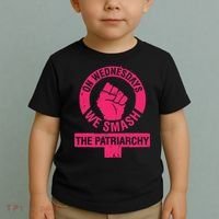On Wednesdays We Smash The Patriarchy Women Rights Day 8 Toddler T-Shirt thumb 2