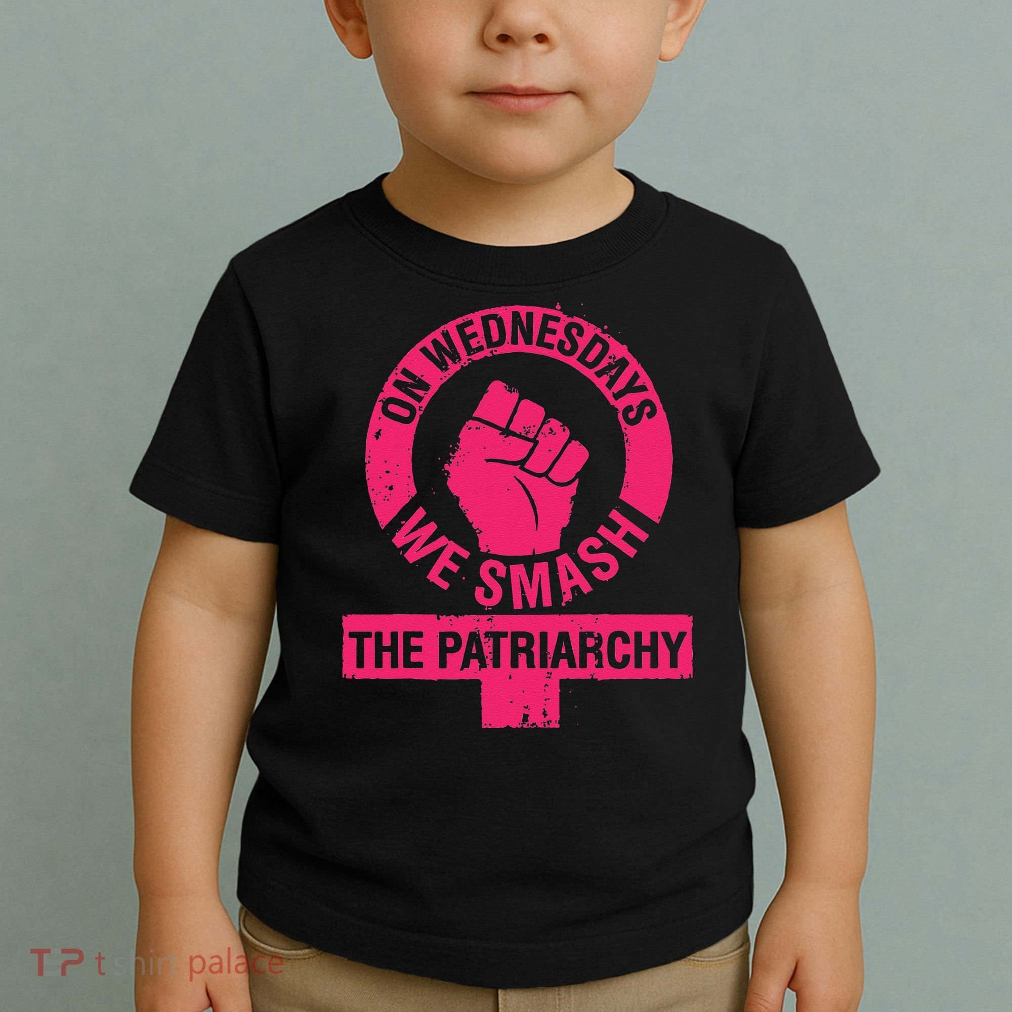 On Wednesdays We Smash The Patriarchy Women Rights Day 8 Toddler T-Shirt