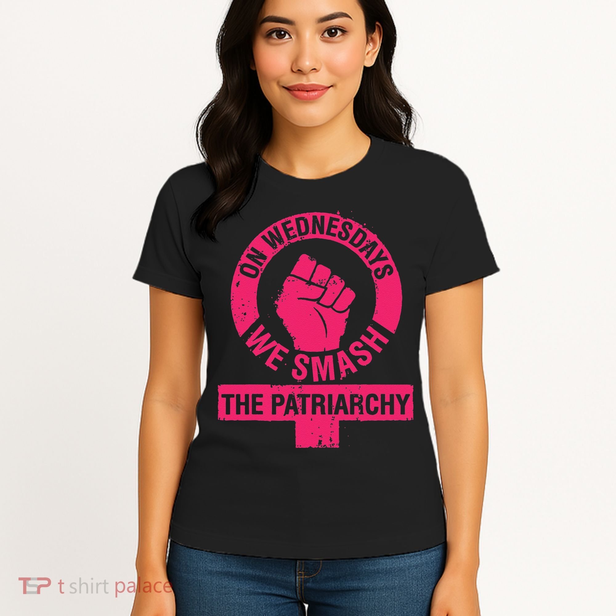 On Wednesdays We Smash The Patriarchy Women Rights Day 8 Women's T-Shirt