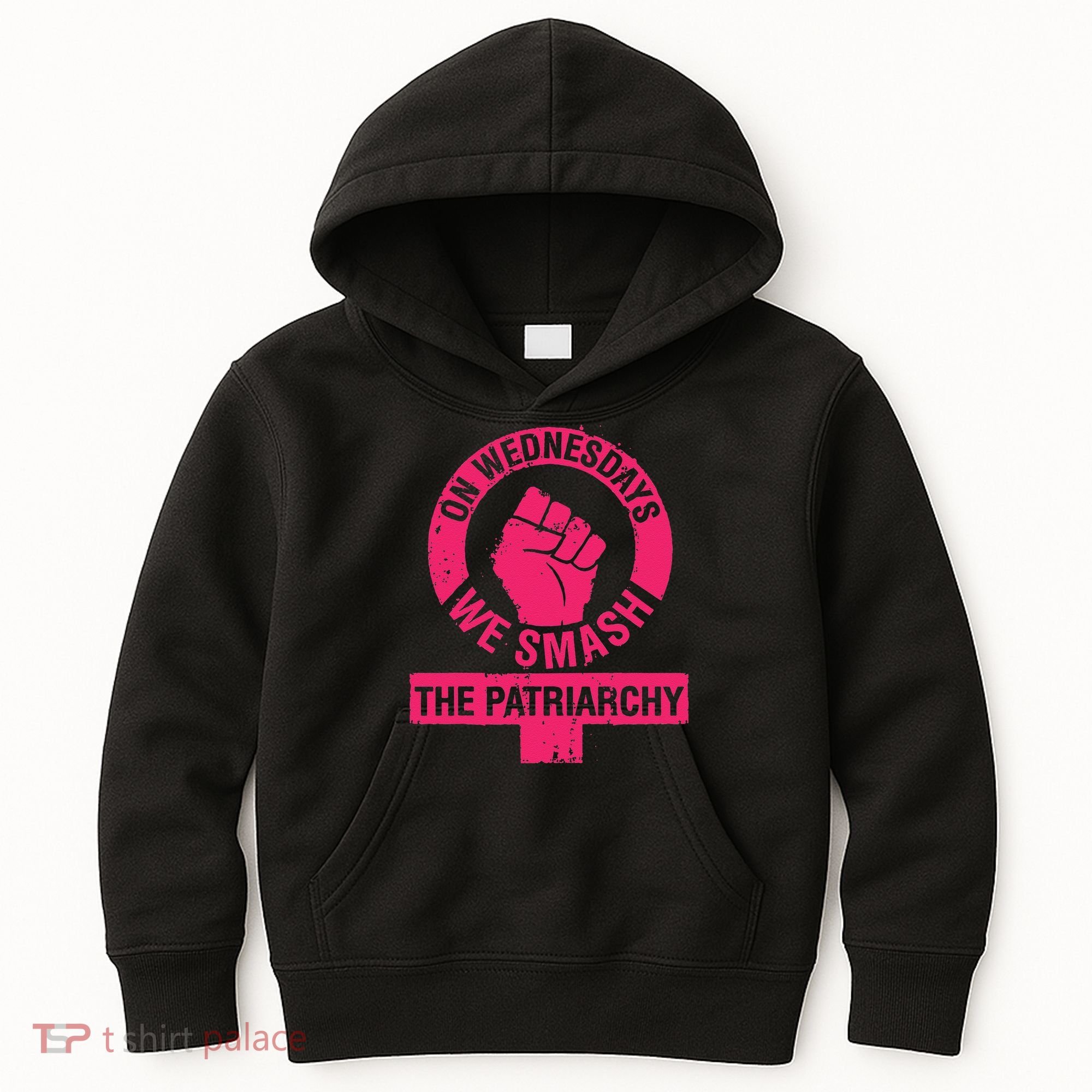 On Wednesdays We Smash The Patriarchy Women Rights Day 8 Kids Hoodie