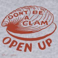 Don’t Be A Clam Open Up Women's Sweatshirt thumb 2