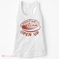 Don’t Be A Clam Open Up Women's Tank Top thumb 0