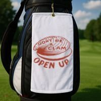 Don’t Be A Clam Open Up Golf Towel thumb 2