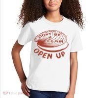 Don’t Be A Clam Open Up Kids T-Shirt thumb 2