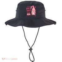 October We Wear Pink Gnome Breast Cancer Awareness Bucket Hat thumb 0