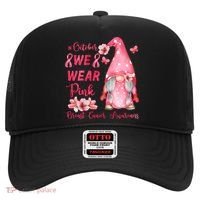 October We Wear Pink Gnome Breast Cancer Awareness Hat thumb 0
