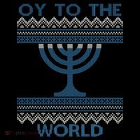 Oy To The  World Hanuka Ugly Sweater  Sweatshirt thumb 3