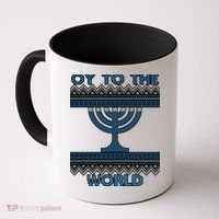 Oy To The  World Hanuka Ugly Sweater  Coffee Mug thumb 0
