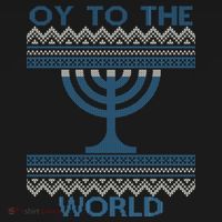 Oy To The  World Hanuka Ugly Sweater  Tank Top thumb 6