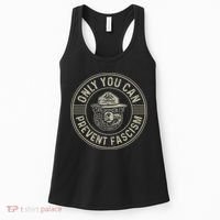 Only You Can Prevent Fascism Bear Activism Funny Political Women's Tank Top thumb 0