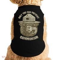 Only You Can Prevent Communism Camping Bear Doggie Tank thumb 0