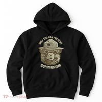 Only You Can Prevent Communism Camping Bear Hoodie thumb 0