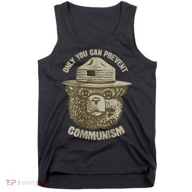 Only You Can Prevent Communism Camping Bear Tank Top