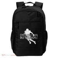 Only You Can Do The Work Football Running Back Backpack thumb 0