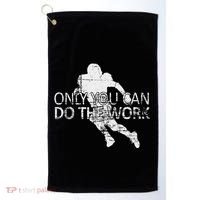 Only You Can Do The Work Football Running Back Golf Towel thumb 0